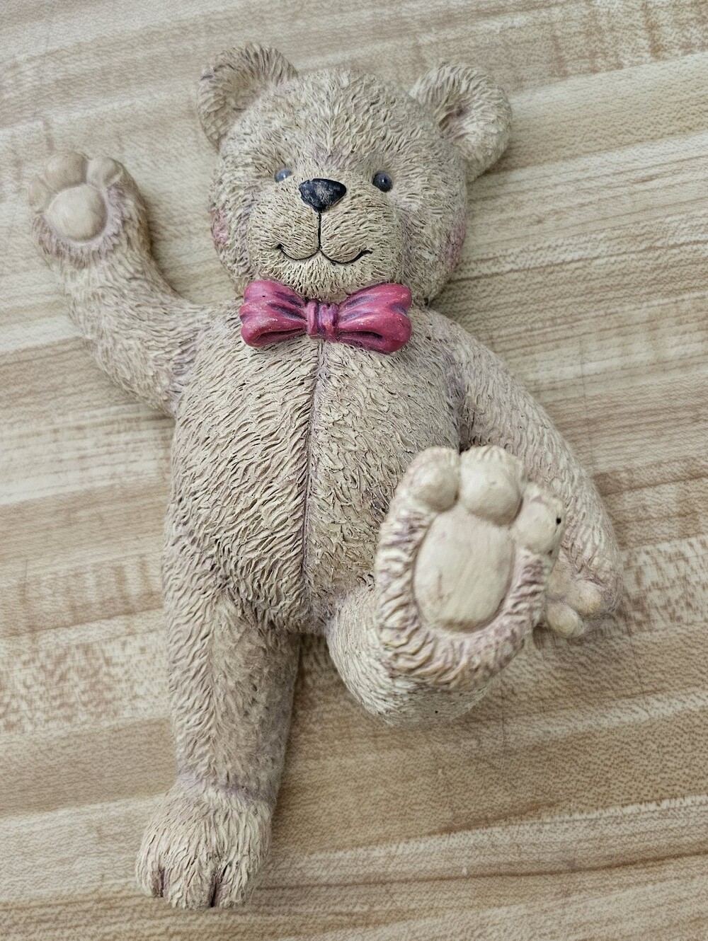 Teddy Bear Wall Hook Coat Clothes Hanger Pink Bow Nursery Kids Room Decor"